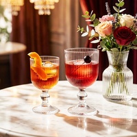 Verres à eau vintage robustes de 320 ml, gobelets à boire, verres à cocktails, verres à jus, verres à vin pour mariage, restaurant, fête