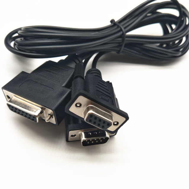 High Speed D-sub DB9 Pin 15 Pin VGA Cable Producer Male to Female 1M