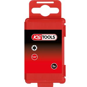 KS TOOLS 1/4" TORSIONpower <b>Bit</b> <b>Torx</b>, 75mm, <b>T25</b>, pack of 5 - Product Image 2