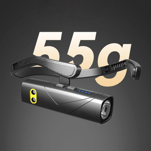 Super brillante <span class=keywords><strong>LED</strong></span> recargable faro <span class=keywords><strong>Sensor</strong></span> de movimiento ajustable oído usado para correr y acampar cómodo - Product Image 2