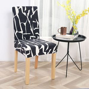 Dernière housse de chaise bon marché imprimée housses de siège lavables amovibles pour chaises housse de chaise en polyester pour la décoration intérieure - Product Image 4
