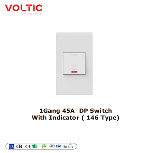 Interrupteur pour chauffe-eau standard britannique 45A, interrupteur bipolaire à double rupture, panneau d'interrupteur mural, prise de courant haute puissance pour cuisine, interrupteur pour cuisinière - Product Image 1