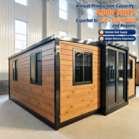 Maisons préfabriquées, fabricant chinois, maison préfabriquée à 3 chambres, maison modulaire de 20 pieds, maison préfabriquée extensible en conteneur avec toilettes