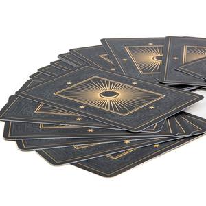 Cartas de Tarot de lujo con diseño personalizado de papel de impresión de lámina dorada - Product Image 5