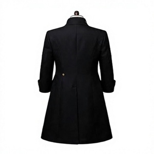 Black Steampunk Tailcoat for Men's Long Uniform Frock <b>Coat</b> <b>Vintage</b> Style Formal Stage Costume - Product Image 2
