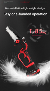 <span class=keywords><strong>Scie</strong></span> à chaîne portative haute puissance 18V à batterie lithium ZSDL-1812 <span class=keywords><strong>pour</strong></span> la coupe de <span class=keywords><strong>branches</strong></span> et l'abattage en extérieur - Product Image 5