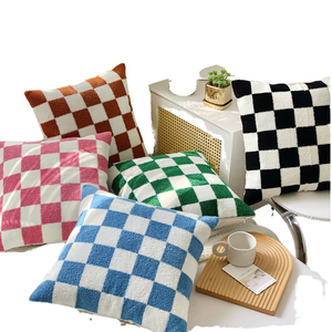 Housse de coussin réversible brodée à la main en coton doux, style vintage, pour hôtel ou maison, décorative - Product Image 1