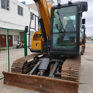 Excavadora de cadenas SANY SY75C usada, con motor Isuzu, para dragado de tierras agrícolas e irrigación. Descuento por pedidos al por mayor, envío rápido. - Product Image 5