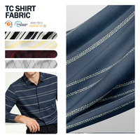 Tissu en mélange de coton TC à carreaux verts multicolores pour chemise, robe et vêtements