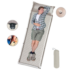 Colchón Inflable Impermeable para 1-2 Personas, 4 Estaciones, con Almohada Integrada, PVC 210T, Valor R de 4.0, Textura Ondulada, Portátil - Product Image 3