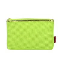 Pochette à fermeture éclair colorée en maille pour sandwich léger et résistant aux chocs pochette pour serviettes hygiéniques trousse de toilette et de maquillage