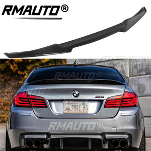 Aileron de coffre arrière style M4 en fibre de carbone F10 pour BMW F10 F11 F18 Série 5 M5 2011-2017, lèvre d'aileron arrière, style automobile - Product Image 1