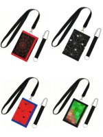 Direkt vom Hersteller: Individuell Bedruckte Halstasche mit Handschlaufe, Offenes Design, Kurze Multi-Kartenfächer, Polyester-Geldbörse