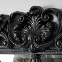 Grand Miroir de Sol Doré Luxe Style Baroque, Sculptures Robustes, Décoration Autonome