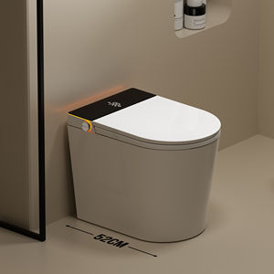 Selbst reinigende intelligente Toilette für kleine Wohnungen Wand montage Boden montierte weiße schwarze Farben P-Falle für Kinder inklusive - Product Image 1