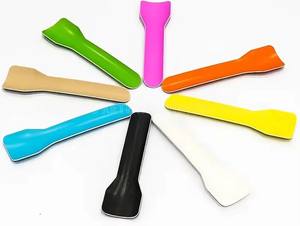 आइसक्रीम कम्पोस्टेबल फैक्टरी सस्ती 100% कम्पोपोस्टेबल गेलेटो चम्मच मिनी पेपर स्कोप डिस्पोजेबल दही आइसक्रीम चम्मच - Product Image 4