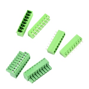 Bloque de terminales de tornillo de resorte enchufable de 9 polos de paso de <span class=keywords><strong>3</strong></span>,81mm Bloques de terminales de <span class=keywords><strong>PCB</strong></span> de cobre - Product Image 1