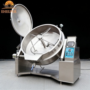 Pentola a vapore con agitatore 200L/400L/600L, pentola di cottura ribaltabile per collegamento a caldaia a vapore - Product Image 1