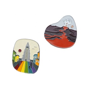 USA metallo magnete da frigorifero per viaggiatore personalizzato stampato - Product Image 1