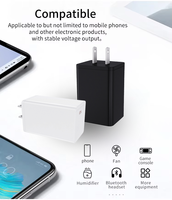 Adaptateur de charge rapide PD 65W standard américain avec port Type-C Chargeur pour iPhone