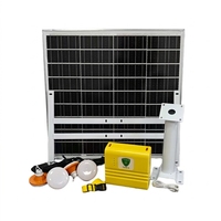 Panel Surya Silikon Monokristalin 72W DC18V 4A Basis Kaca Baterai LiFePO4 Pengontrol MPPT Pembangkit Listrik Tenaga Surya Portabel