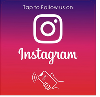 Plaque Instagram Premium Anti-Rayures RFID 13.56MHz NFC en Acrylique PVC pour Demande de Avis en Restaurant