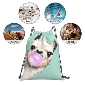 Sac à dos de sport en polyester de haute qualité avec cordon de serrage, sac de gym imperméable, logo personnalisé, sac promotionnel de fitness grand format avec cordon de serrage - Product Image 4