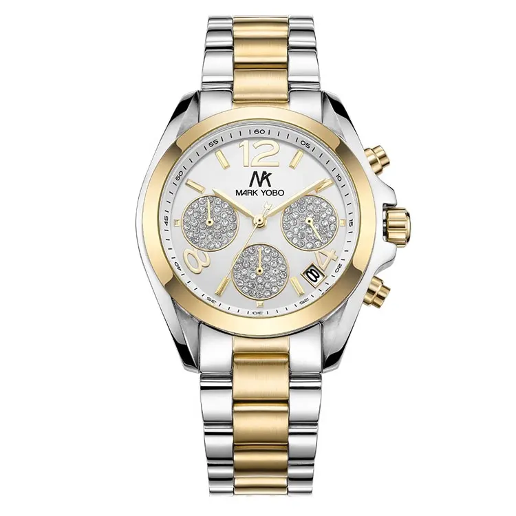 Rimate Label-Reloj de pulsera de cuarzo para mujer, cronógrafo personalizado de lujo, marca de alta calidad