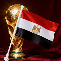 2026 En gros, Logo personnalisé, Égypte, Drapeau de neuf pays africains, Décoration de la Fête nationale, Polyester double face, Œillets en laiton