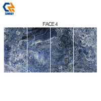 Azulejos de Porcelana Esmaltada Brillante Moderna con Acentos de Textura de Piedra, Antibacterianos y Antideslizantes para Uso en Pisos y Paredes Interiores, Baños y Apartamentos