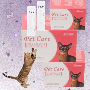 Cuidado de Mascotas Felino FIPV Cat Fip Kit de Prueba Rápida Kit de Prueba Herps / Calicivirus Felv Fiv Fcv Fhv Detección de Mascotas de Giardia Felina - Product Image 3