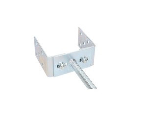 Support de <span class=keywords><strong>poteau</strong></span> en U Largeur réglable Joint de béton Ancrage de <span class=keywords><strong>poteau</strong></span> en forme de U argenté avec ancrage en béton i - Product Image 1