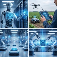 Lierxin LEX-HRBOT-WRL Robot humanoïde immergé en argent, communication sans fil WiFi 5G, carte PCB personnalisée à faible perte multicouche BLE UWB