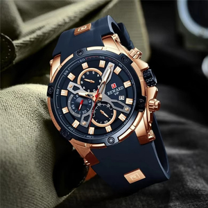 REWARD Relojes Nuevos para Hombre, Reloj de Marca con Esfera Grande, Reloj de Pulsera Deportivo de Cuarzo con Correa de Silicona, Cronógrafo Deportivo - Product Image 3