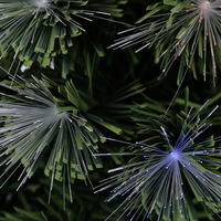 Arbre de Noël artificiel en PVC avec fibres optiques LED vertes, idéal pour les centres commerciaux et hôtels en Chine, artisanat décoratif en gros
