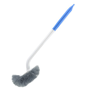 Long Handled Toilet <b>Brush</b> With Groove Wall Mounted Durable Soft Bristles <b>Round</b> Shape For Deep Cleaning - Product Image 5