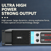 Amplificateur de puissance stéréo professionnel HD-413N 1300W Classe H Haute puissance pour concerts, spectacles en direct et tournées