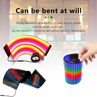 Écran de film transparent LED flexible pour fenêtre de voiture Affichage LED flexible en verre clair Super Thin LED Film Display
