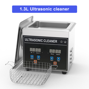 Nettoyeur à ultrasons commercial 60W 40kHz avec minuterie numérique pour le nettoyage de <span class=keywords><strong>bijoux</strong></span>, d'objets dentaires et de bains, réservoir de 1,3L - Product Image 1