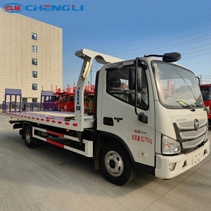 Camion <span class=keywords><strong>de</strong></span> dépannage à plateau plat Foton Aumark S3 4x2, moteur Cummins 156 CV, un pour deux, pour le sauvetage et le remorquage - Product Image 1