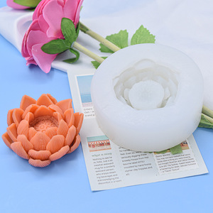 Molde <span class=keywords><strong>de</strong></span> silicona <span class=keywords><strong>de</strong></span> flor <span class=keywords><strong>de</strong></span> loto floreciente <span class=keywords><strong>de</strong></span> tendencia para hornear para yeso, jabón, cera, <span class=keywords><strong>Fondant</strong></span>, <span class=keywords><strong>pastel</strong></span>, Chocolate, caramelo, resina epoxi, herramientas para pasteles - Product Image 3