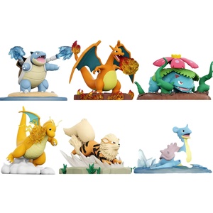 Pokmoned Hot Selling 100% Authentic 6PCS/Case Battle Time Series Blind Box Japan Anime Figures Collectible Charizard <strong>Toy</strong> - Product Image 1