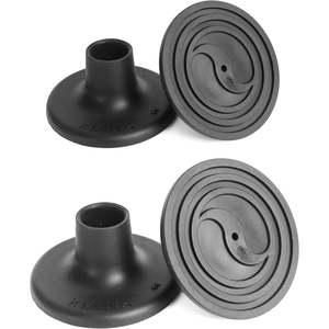 Patas de goma para sillas de ducha (x4 unidades), tapas para sillas de ducha para tubos de 28 mm, color negro KMINA K30033 - Product Image 4