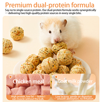 Friandises pour Hamsters Yee : Boulettes de Légumes et Viande, Complément Nutritionnel, Aliment à Mâcher au Poulet pour Hamsters Syriens et Nains, Collation Saine