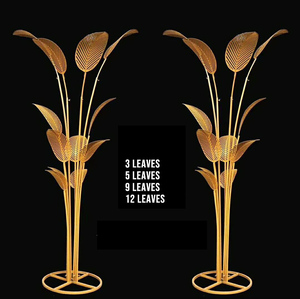 LANJO Soportes Decorativos Desmontables de Lujo en Hierro Forjado con Hojas de Plátano para Bodas, Accesorios de Fondo de Palmetto para Uso en Interiores/Exteriores - Product Image 3