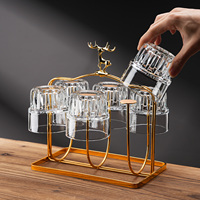 Verre à whisky en cristal à base épaisse, empilable, design moderne, style Old Fashioned – Offre Spéciale
