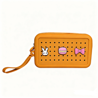 Nouveauté Chinfai : Porte-monnaie en silicone personnalisé pour Noël, avec fermeture éclair, petit portefeuille mignon, sac en silicone