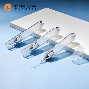 15Ml Lege <span class=keywords><strong>Plastic</strong></span> Cosmetische Oogserum Verpakking Vacuüm Airless Injectiefles Spuit Serum Lotion Fles - Product Image 3