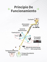 Trieur de grains de café avec technologie d'apprentissage profond QuadEye IA, haute précision (>99,99%), solution économique