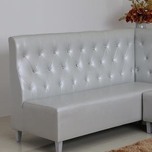 Restaurant American Diner Booth Seating Set <strong>Retro</strong> for Sale Cafe <strong>Cafeteria</strong> Pu Leather Restaurant Furniture - Product Image 5